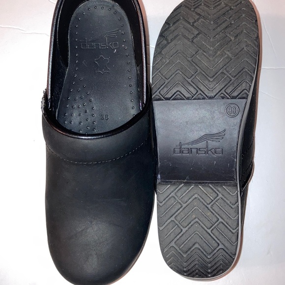 DANSKO OILED LEATHER CLOG SHOES - Picture 4 of 7